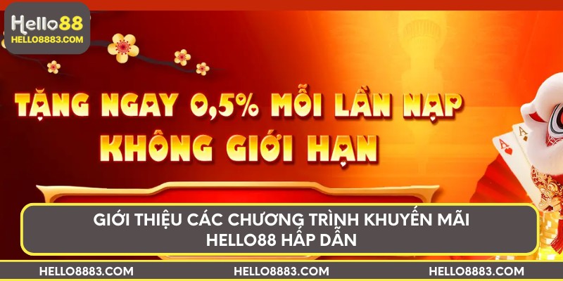 Giới thiệu các chương trình khuyến mãi HELLO88 hấp dẫn