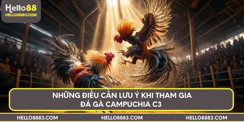 Những điều cần lưu ý khi tham gia đá gà Campuchia C3 